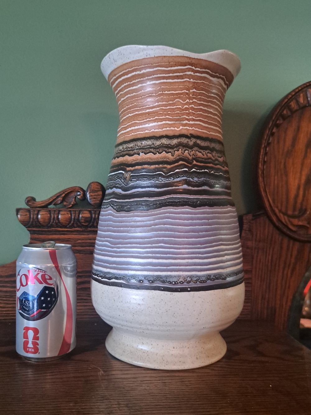Royal Haeger 4207 Vase.  Blue Lava Glaze
